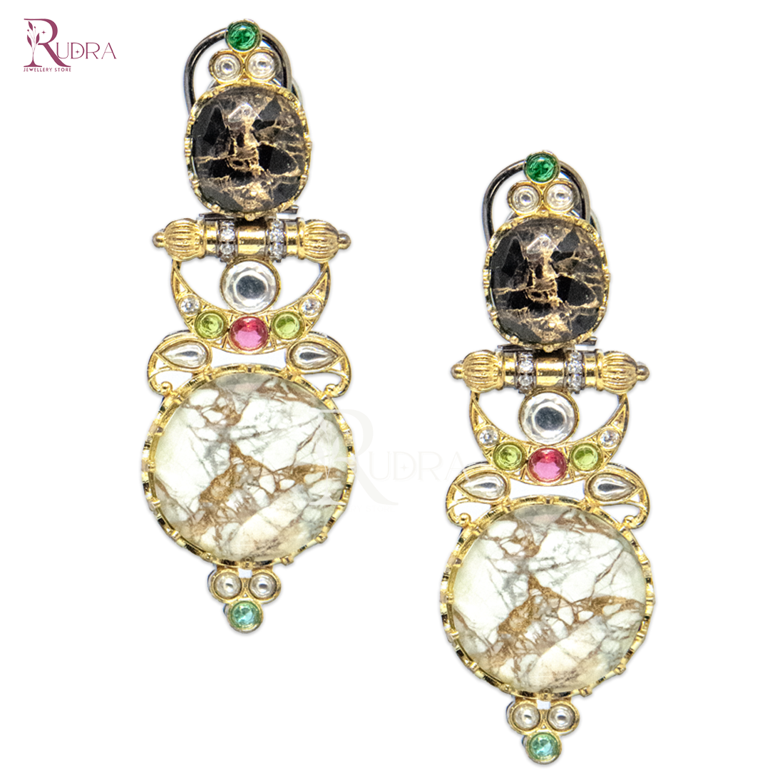 Celestial Radiance Mosaic Earrings