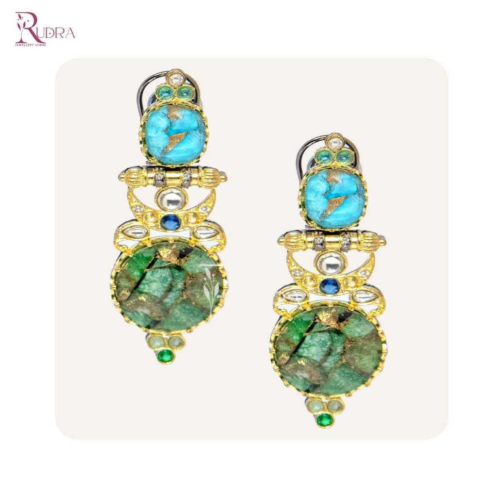 Celestial Radiance Mosaic Earrings