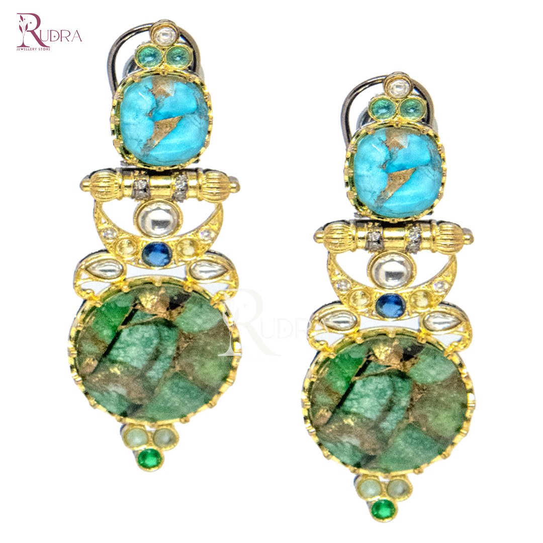Celestial Radiance Mosaic Earrings