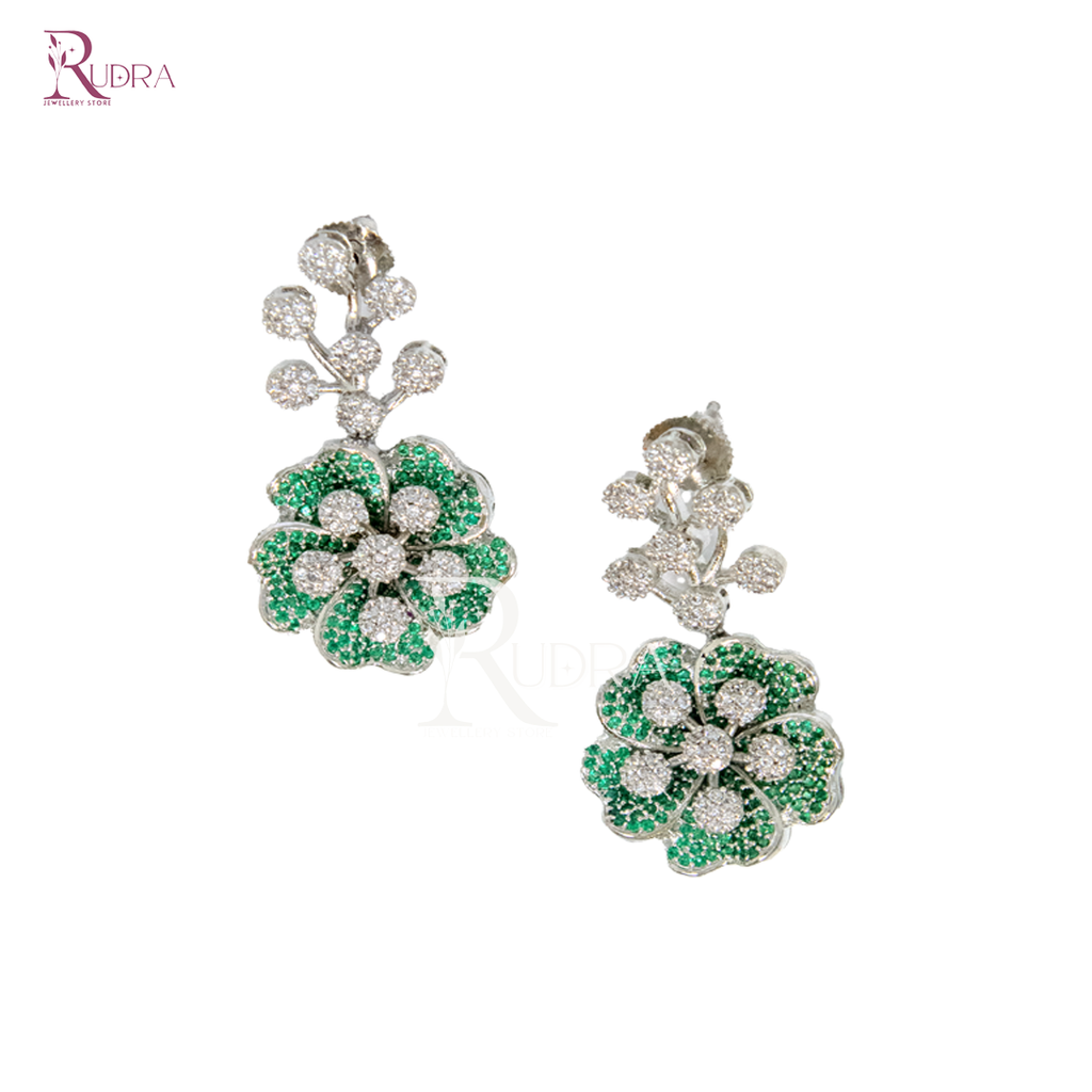 Floral Majesty CZ Necklace