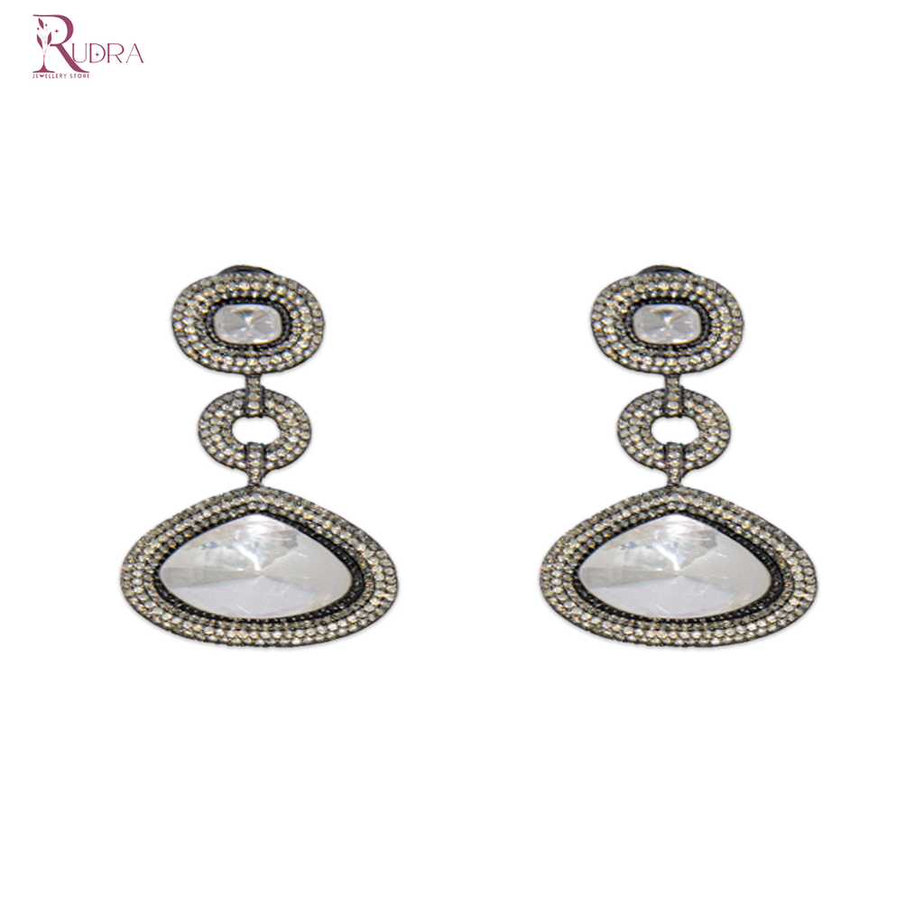 Rajputana Polki Cut Pendant Set