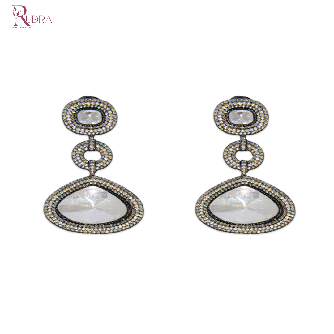 Rajputana Polki Cut Pendant Set