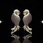 Psychedelic Parrot Glam Earrings