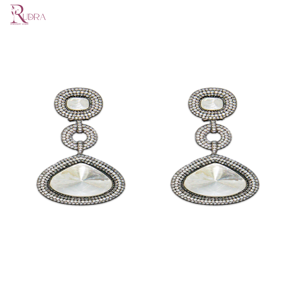 Rajputana Polki Cut Pendant Set