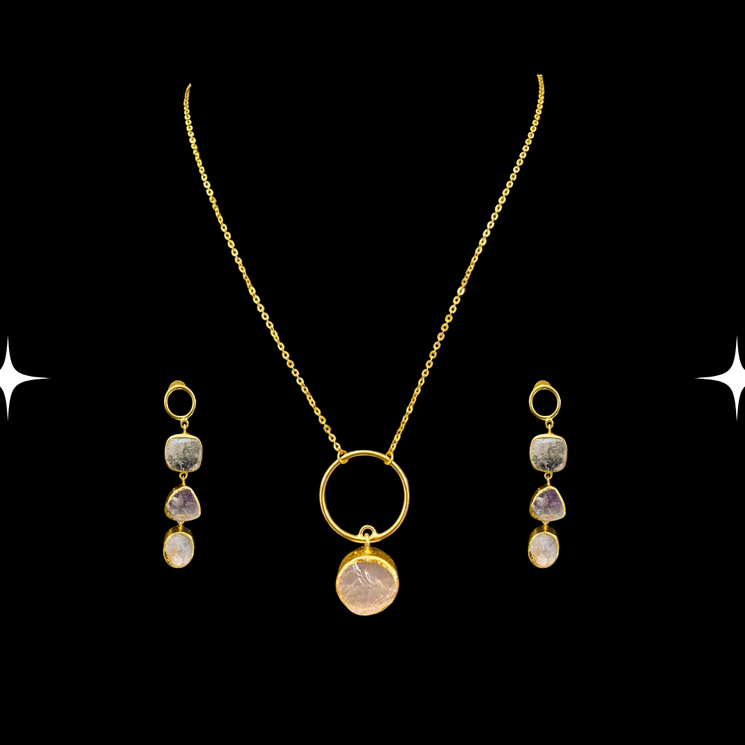 Ethereal Circle Pendant Set