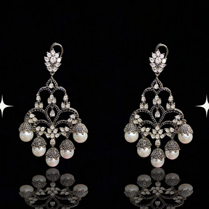 Psychedelic Pearl Cascade Earrings