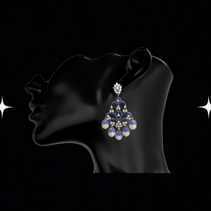 Psychedelic Pearl Cascade Earrings