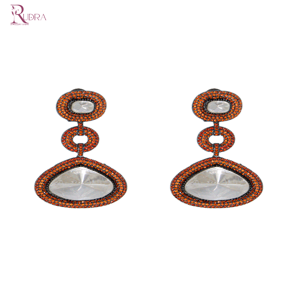 Rajputana Polki Cut Pendant Set