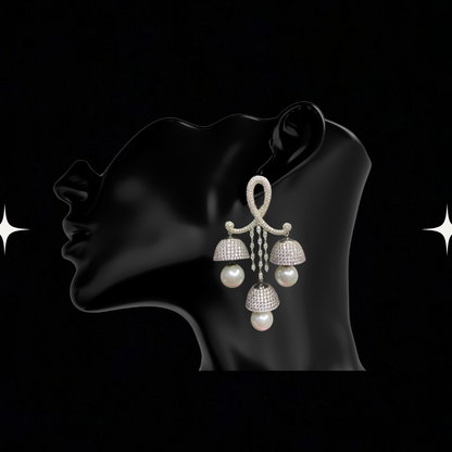 Psychedelic Anti-Anxiety Pearl Dangle Earrings