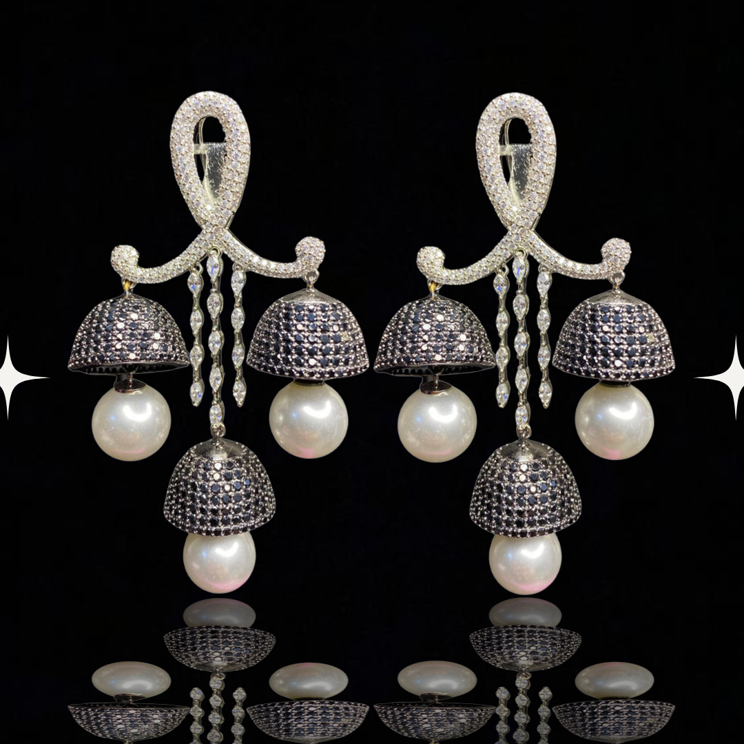 Psychedelic Anti-Anxiety Pearl Dangle Earrings