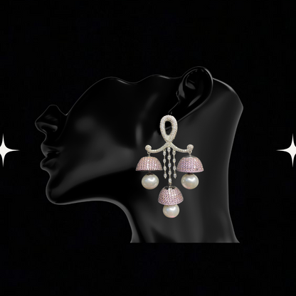 Psychedelic Anti-Anxiety Pearl Dangle Earrings