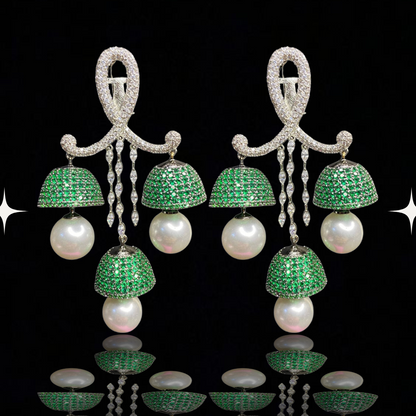 Psychedelic Anti-Anxiety Pearl Dangle Earrings