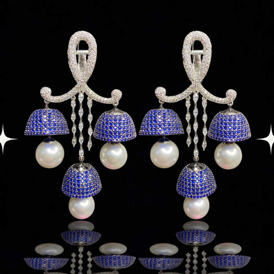 Psychedelic Anti-Anxiety Pearl Dangle Earrings