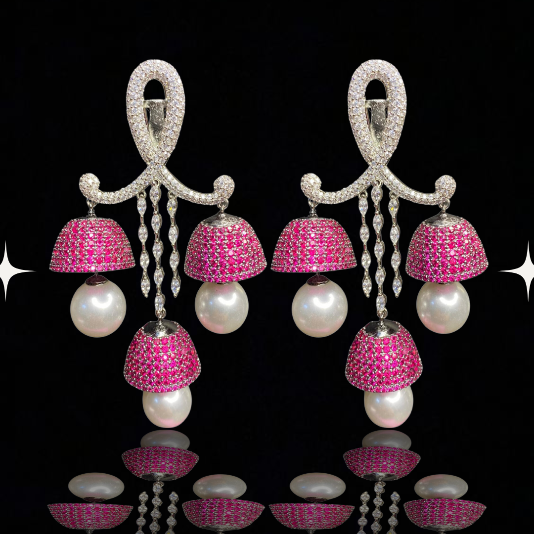 Psychedelic Anti-Anxiety Pearl Dangle Earrings