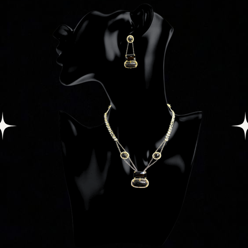Aurora Elegance Gemstone Necklace Set