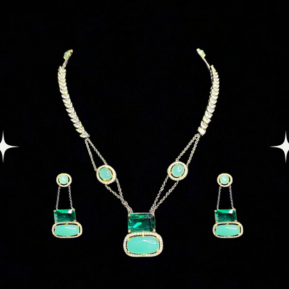 Aurora Elegance Gemstone Necklace Set