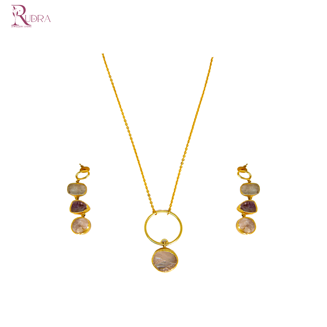 Ethereal Circle Pendant Set