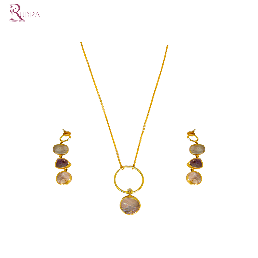 Ethereal Circle Pendant Set
