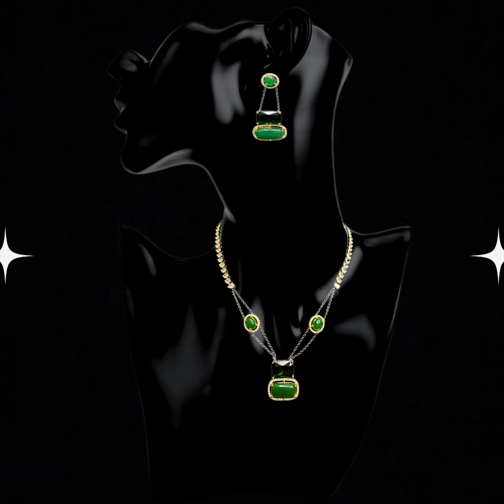 Aurora Elegance Gemstone Necklace Set