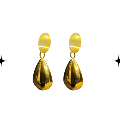 Golden Teardrop Delight Earrings