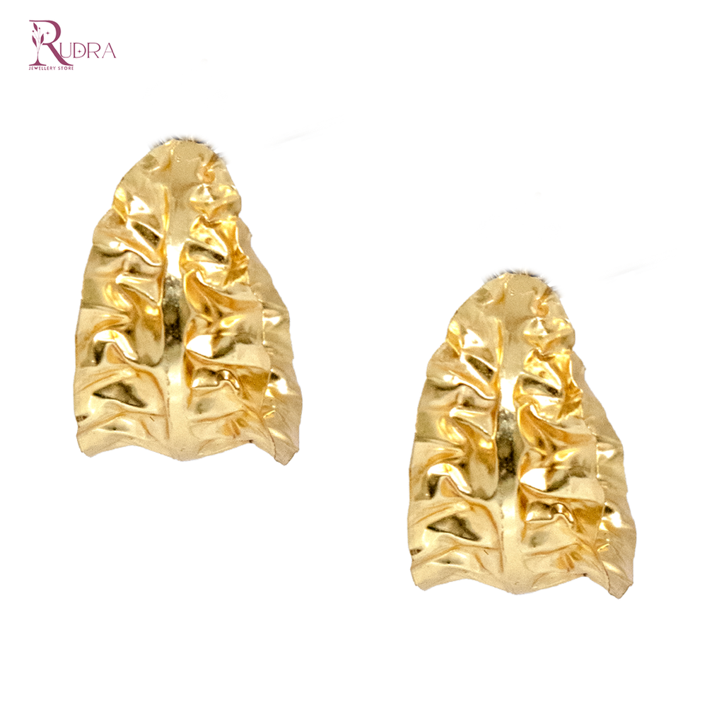 Golden Leaf Chandelier Earrings