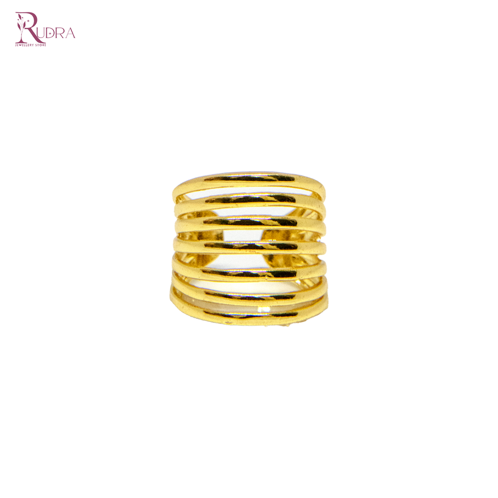 Spiral Gold-Plated Ring