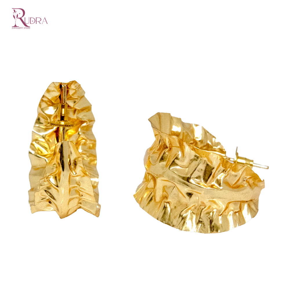 Golden Leaf Chandelier Earrings