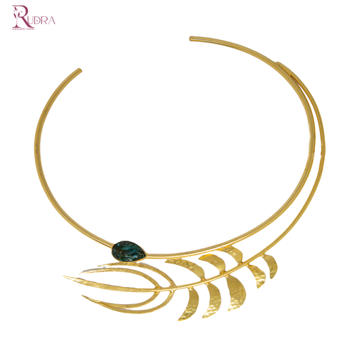 Aquatic Grace Cuff Necklace