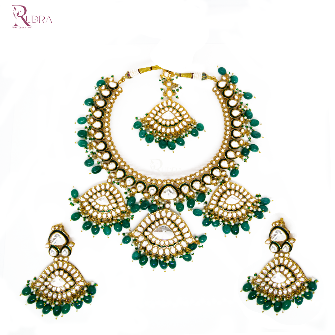 The Nizams of Hyderabad Kundan and Polki Necklace Set