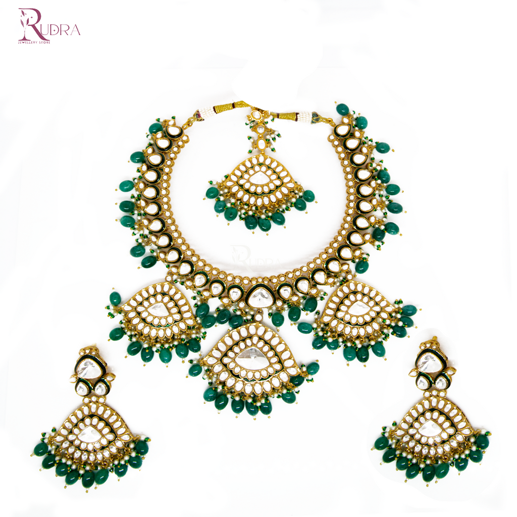 The Nizams of Hyderabad Kundan and Polki Necklace Set