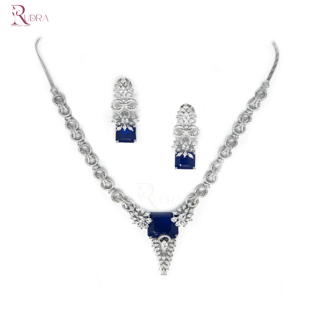 Regal Radiance American Diamond Necklace Set