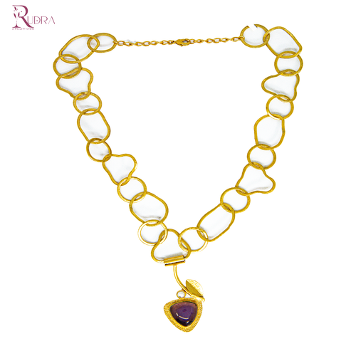 Amethyst Charm Necklace