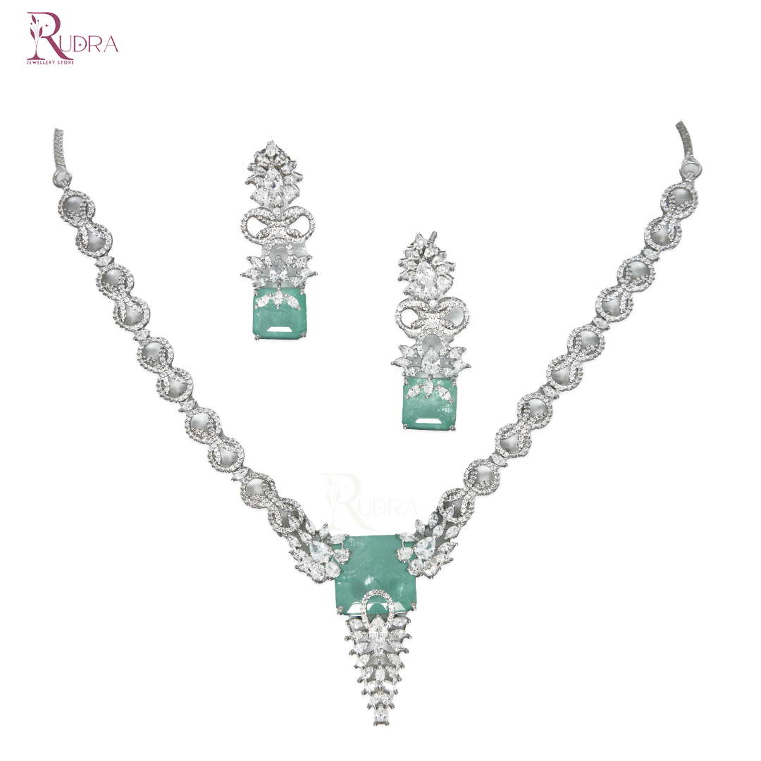 Regal Radiance American Diamond Necklace Set