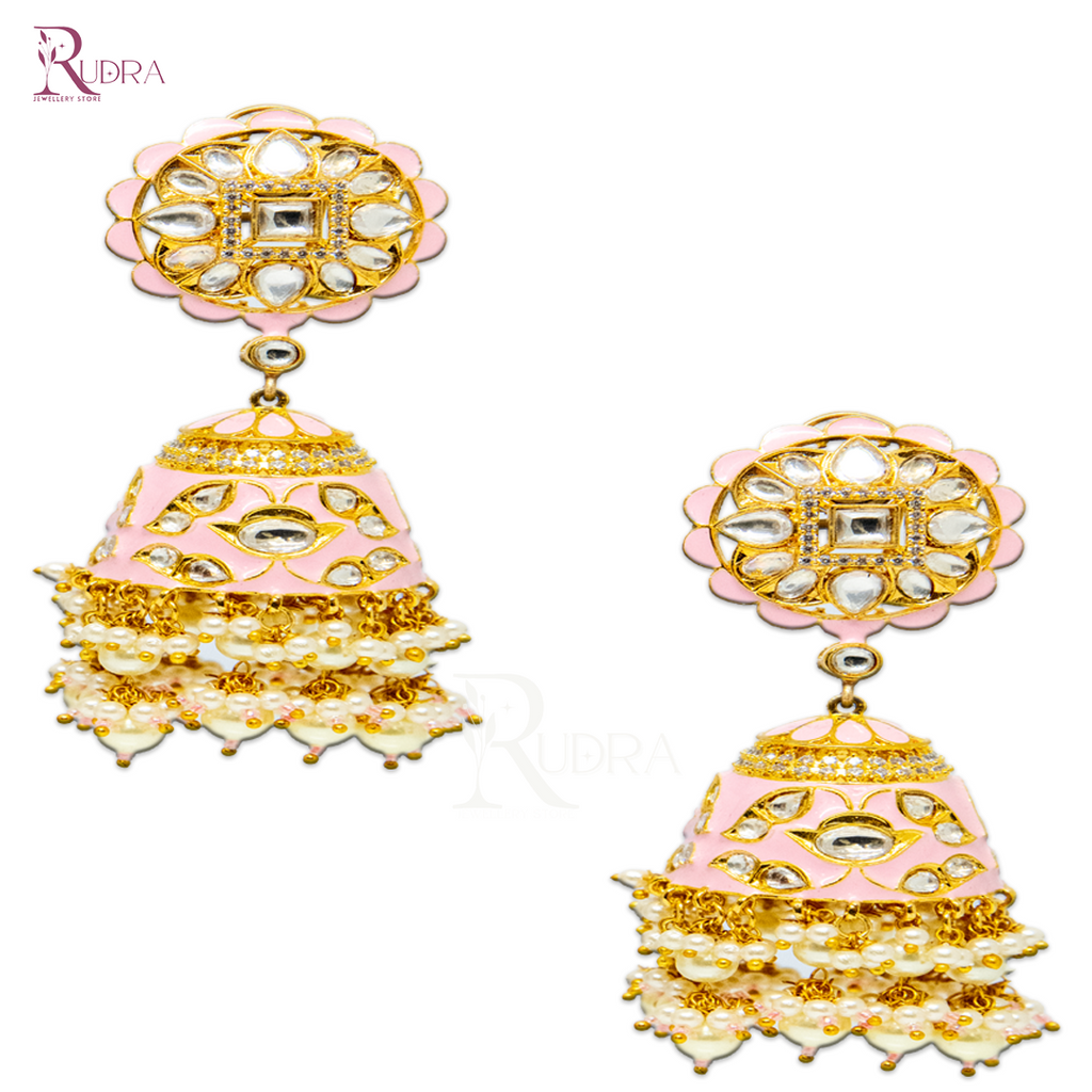 Regal Enamel Jhumkas