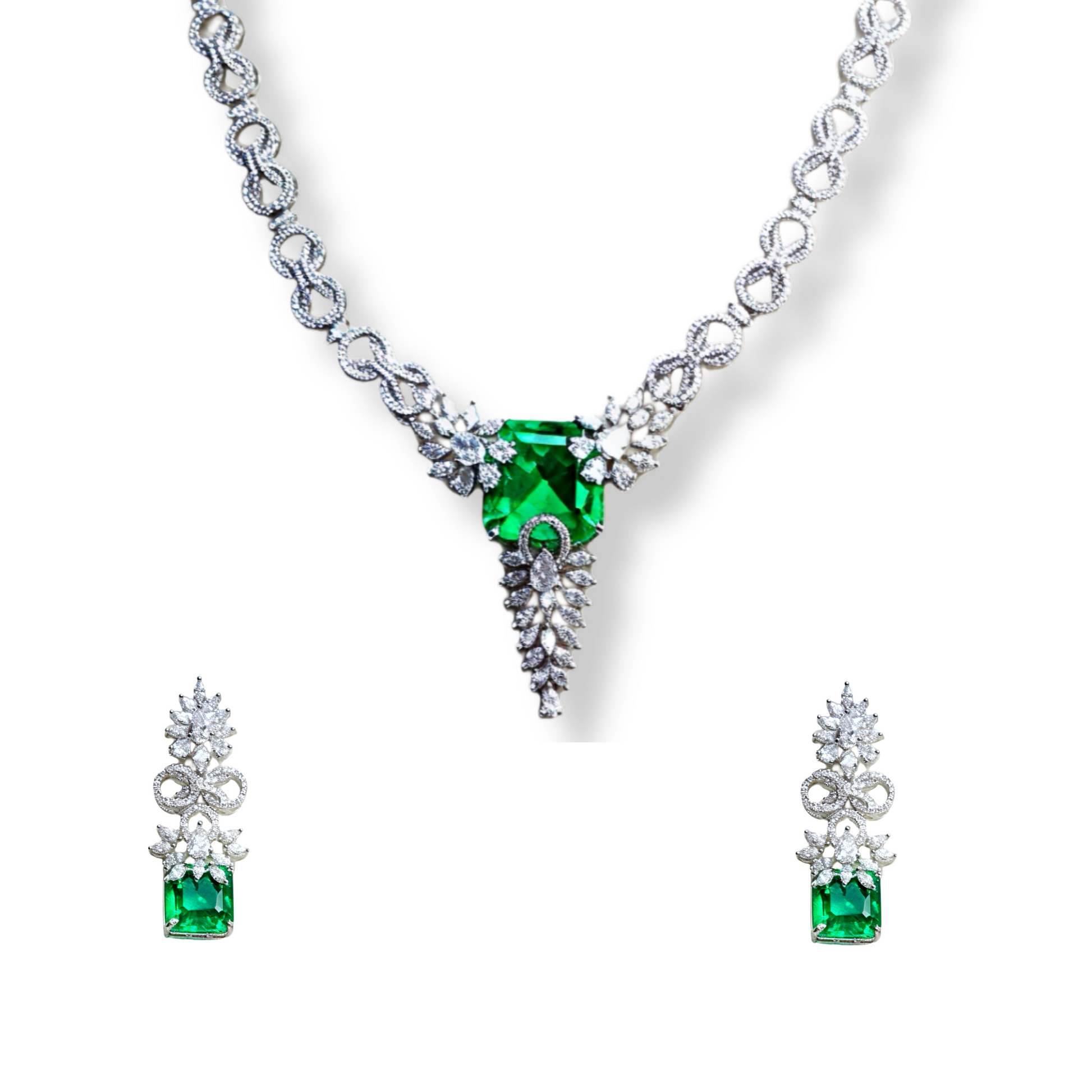 Regal Radiance American Diamond Necklace Set