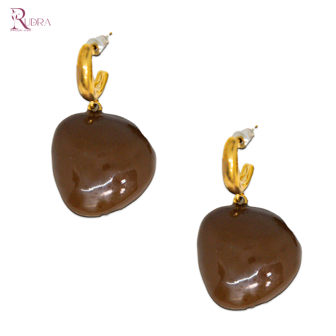 Luxe Minimalist Earth-Tone Earrings