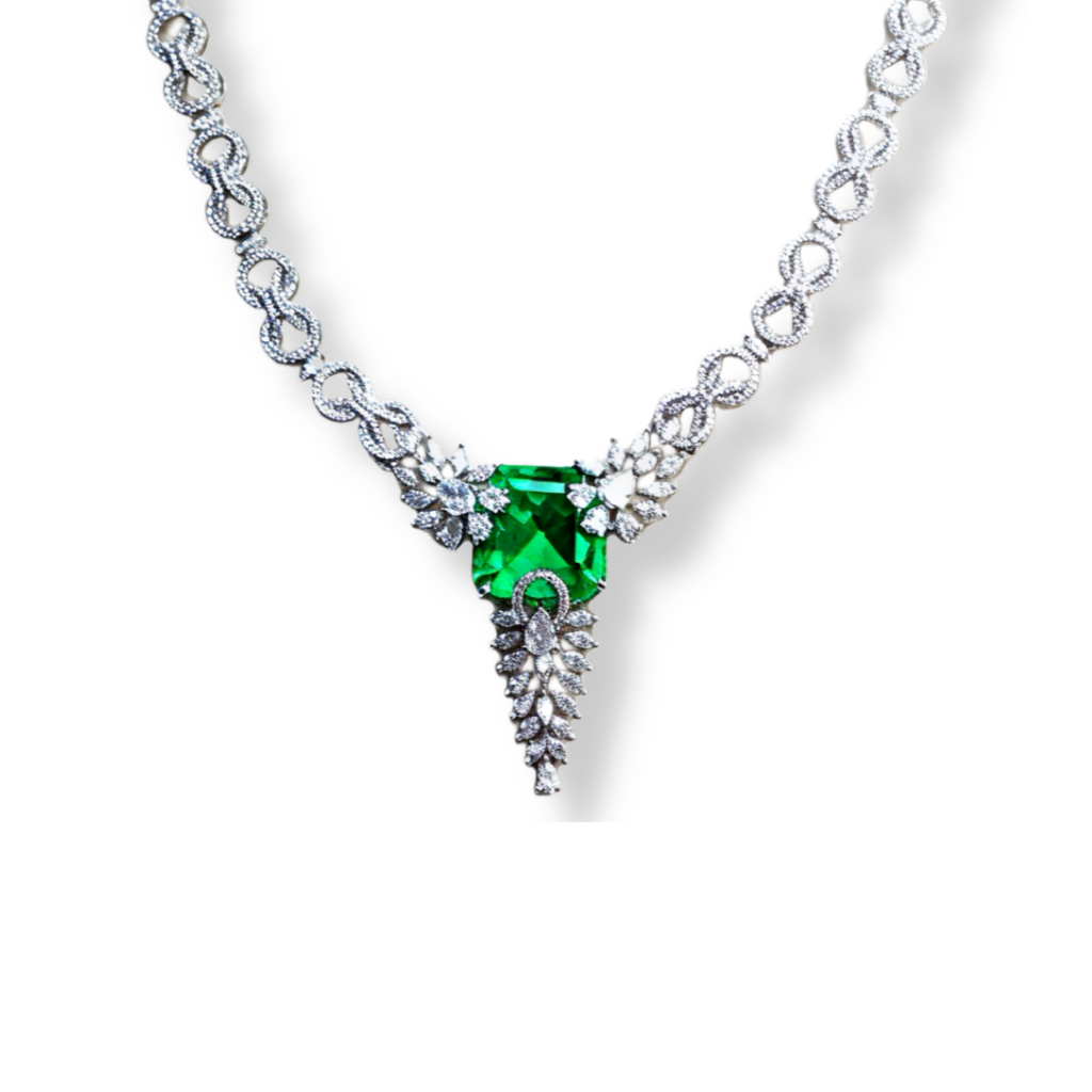 Regal Radiance American Diamond Necklace Set
