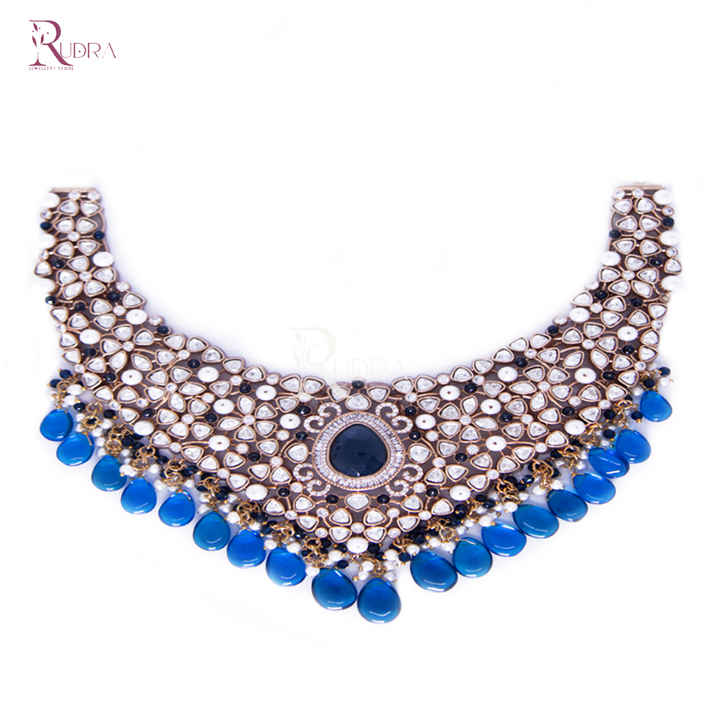The Royal Azure Collar Necklace Set