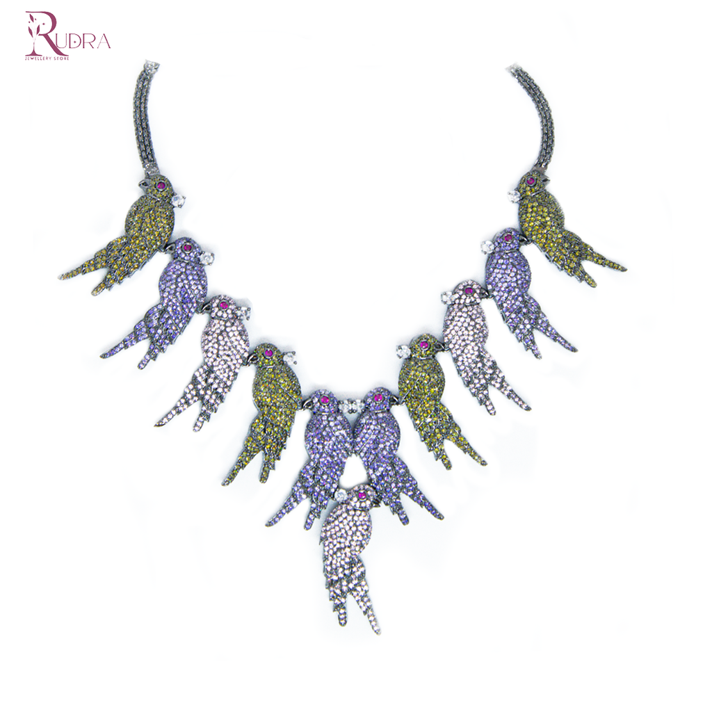 Mystic Parrot Symphony Necklace Set