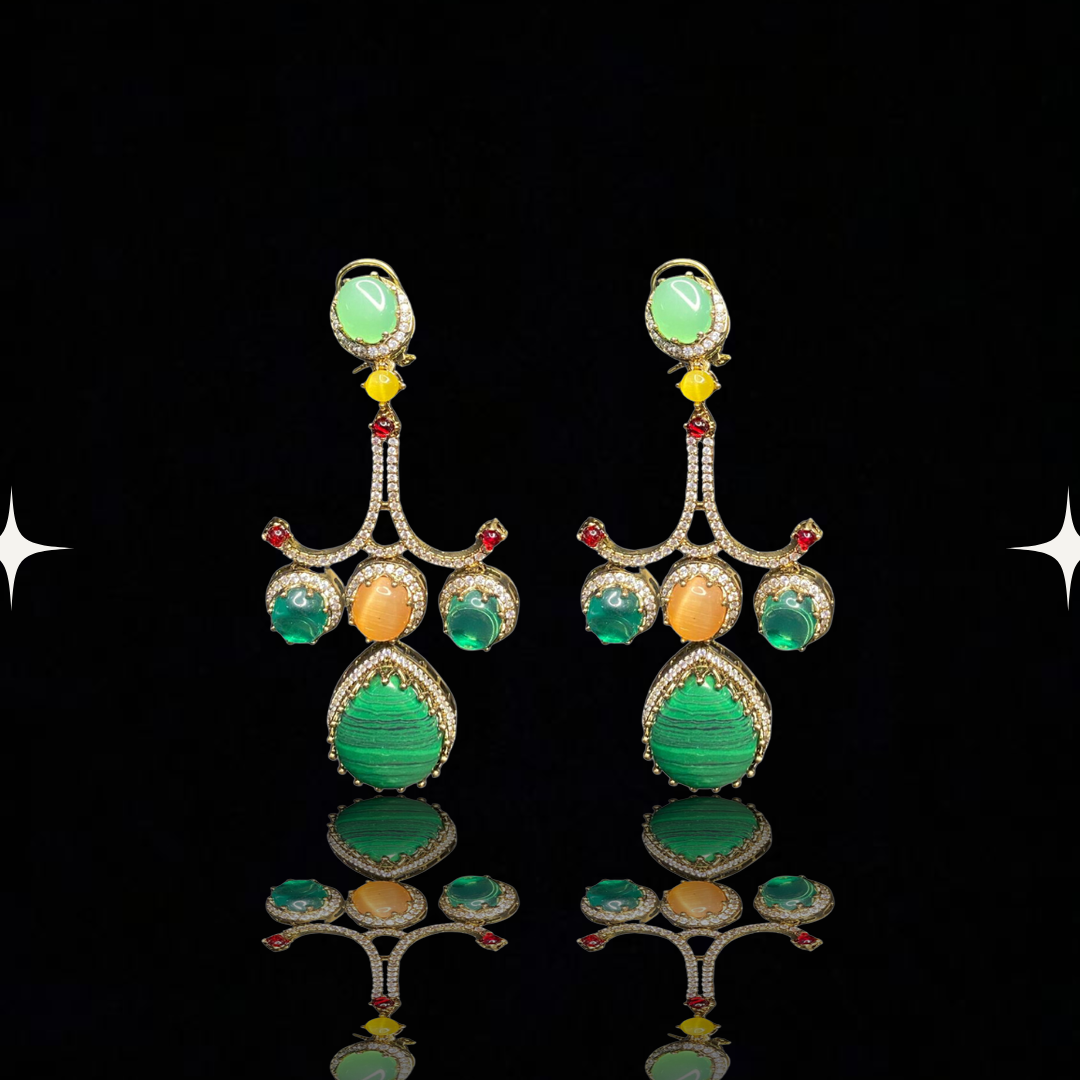 Radiance Royale Multistone Drop Earrings