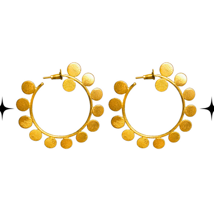 Sunbeam Hoop Earrings