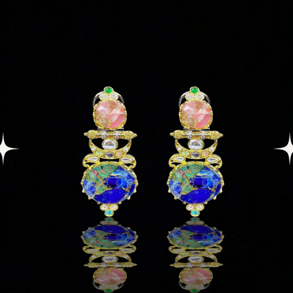 Celestial Radiance Mosaic Earrings