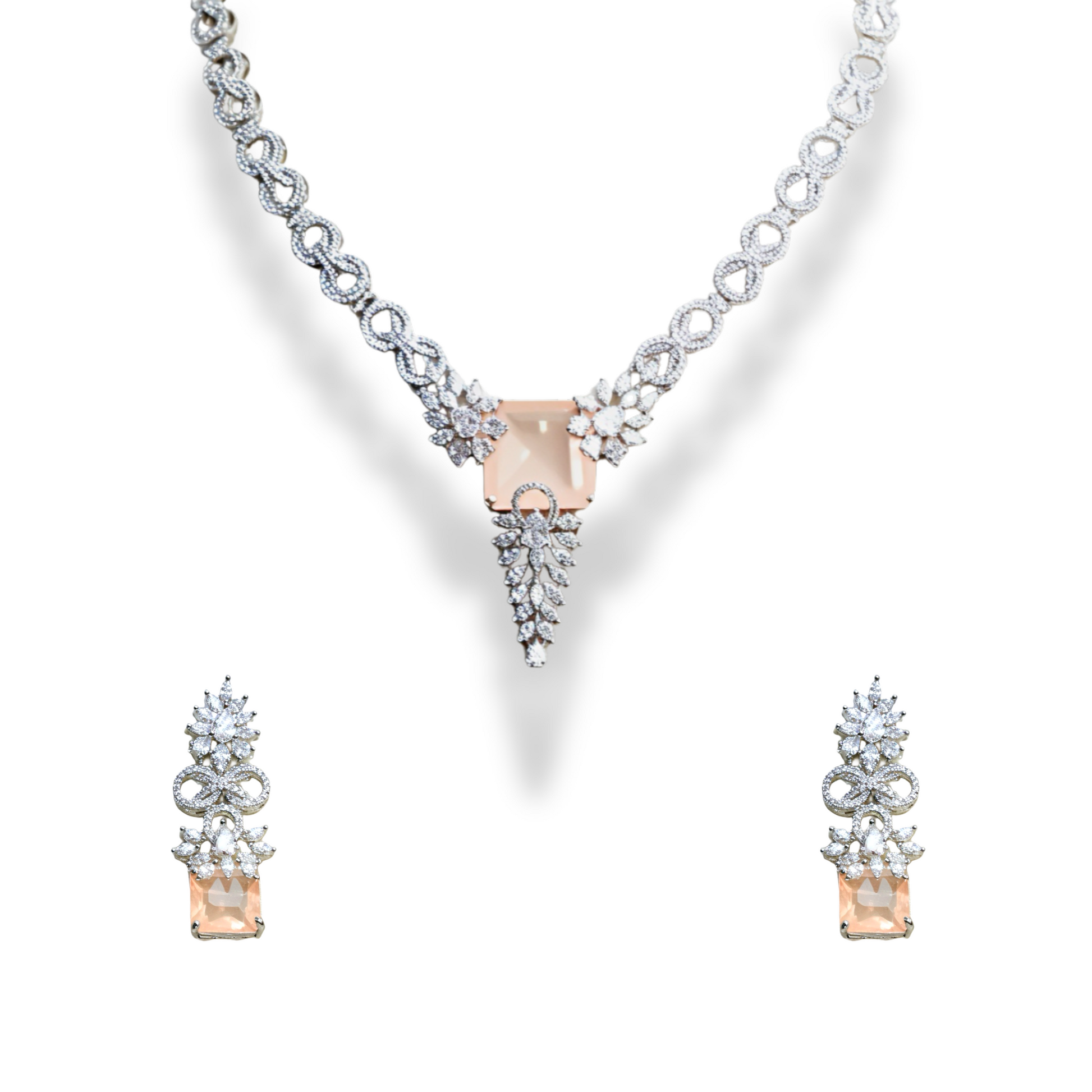 Regal Radiance American Diamond Necklace Set