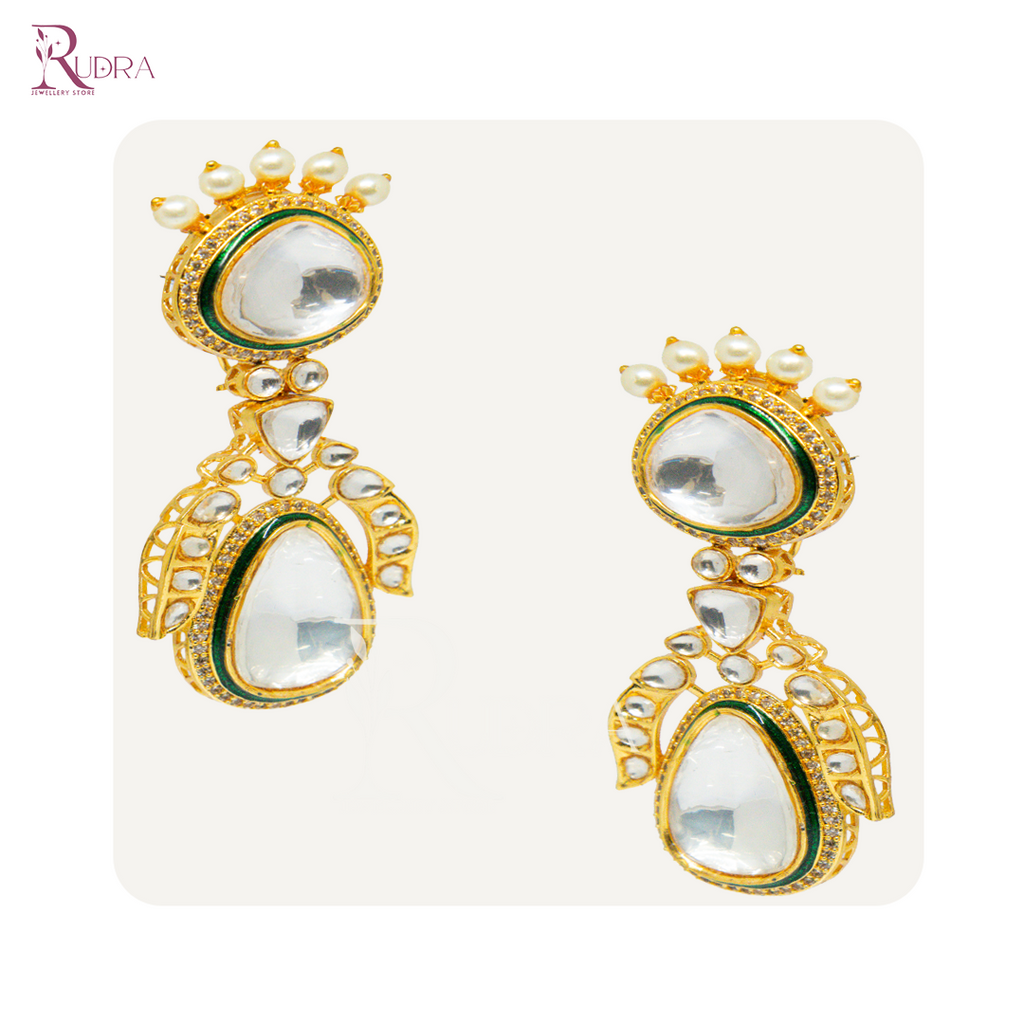 Radiant Stone Drop Earrings