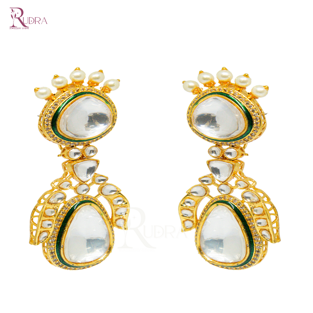 Radiant Stone Drop Earrings