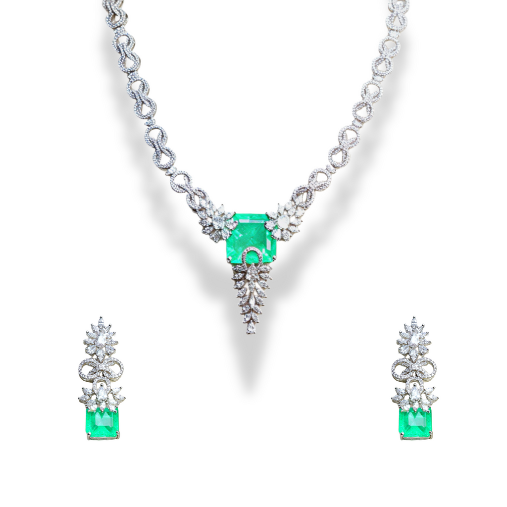 Regal Radiance American Diamond Necklace Set