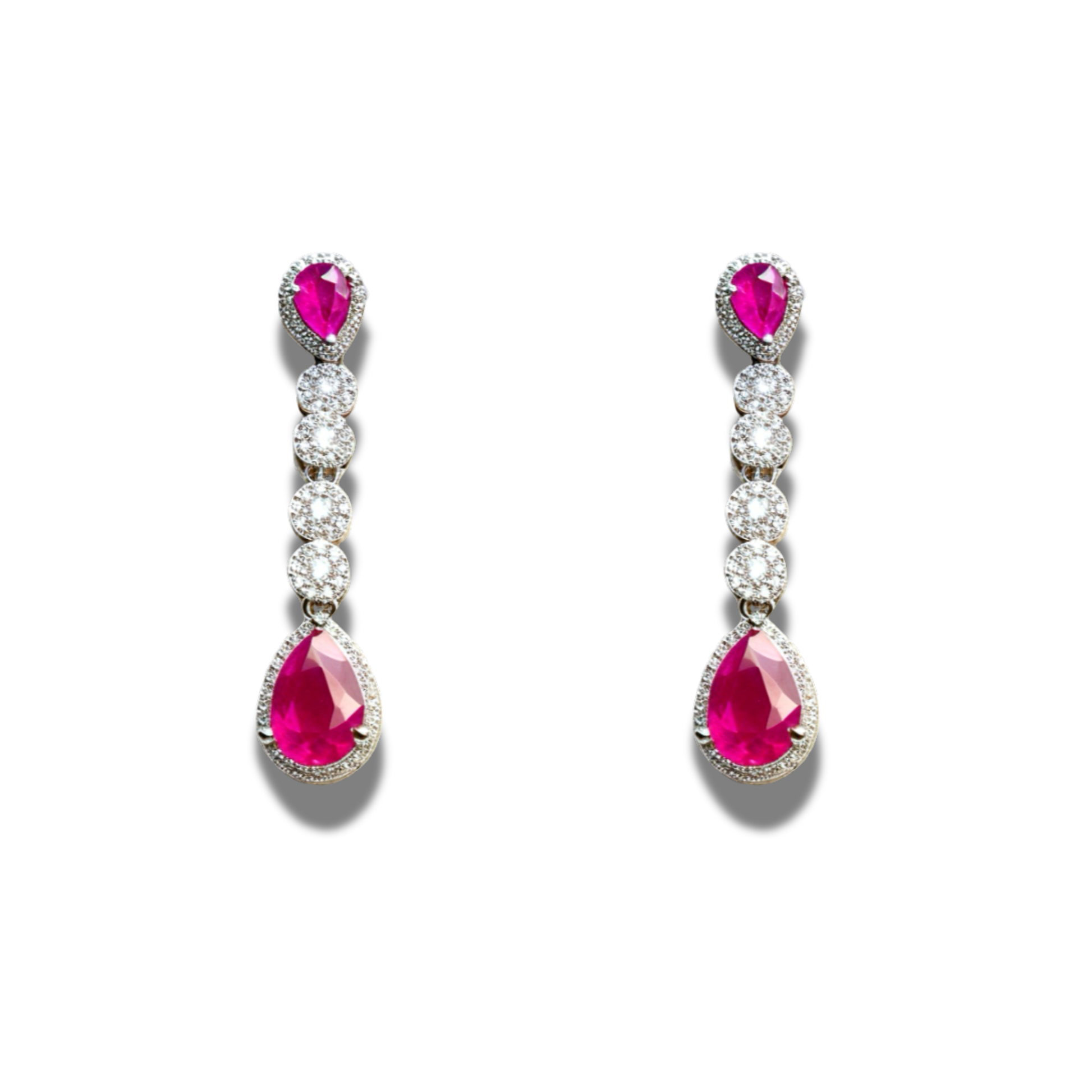 American Diamond Teardrop Set