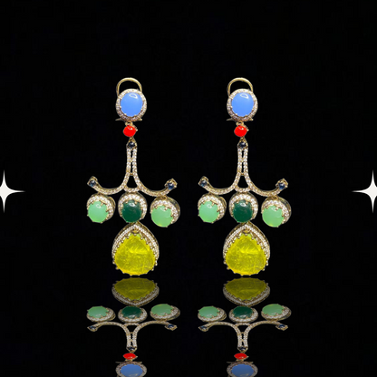 Radiance Royale Multistone Drop Earrings