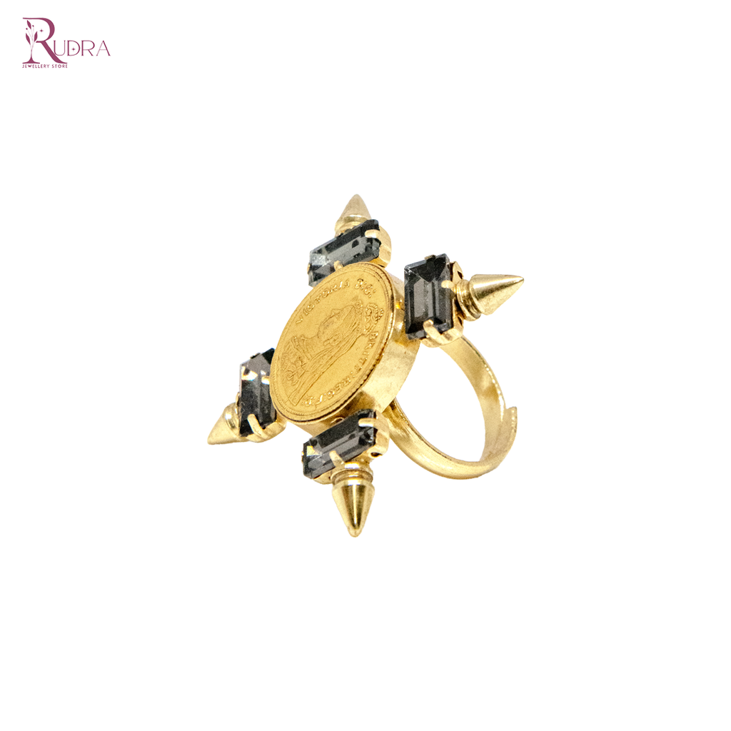 Golden Coin Ring