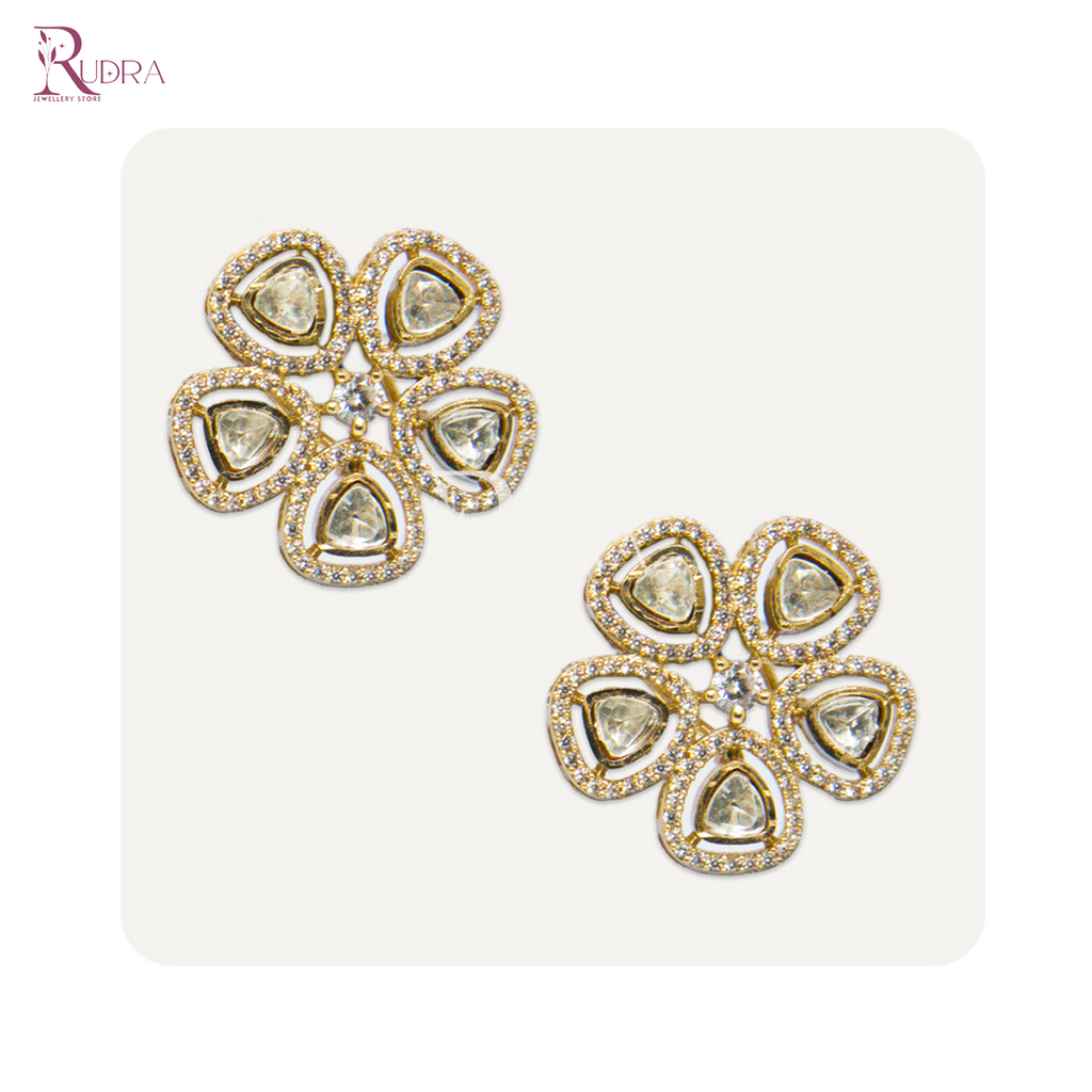 Radiant Kundan Bloom Earrings
